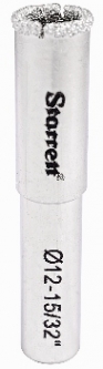 KD0012-N Starrett 1/2" Diamond Tile Drill